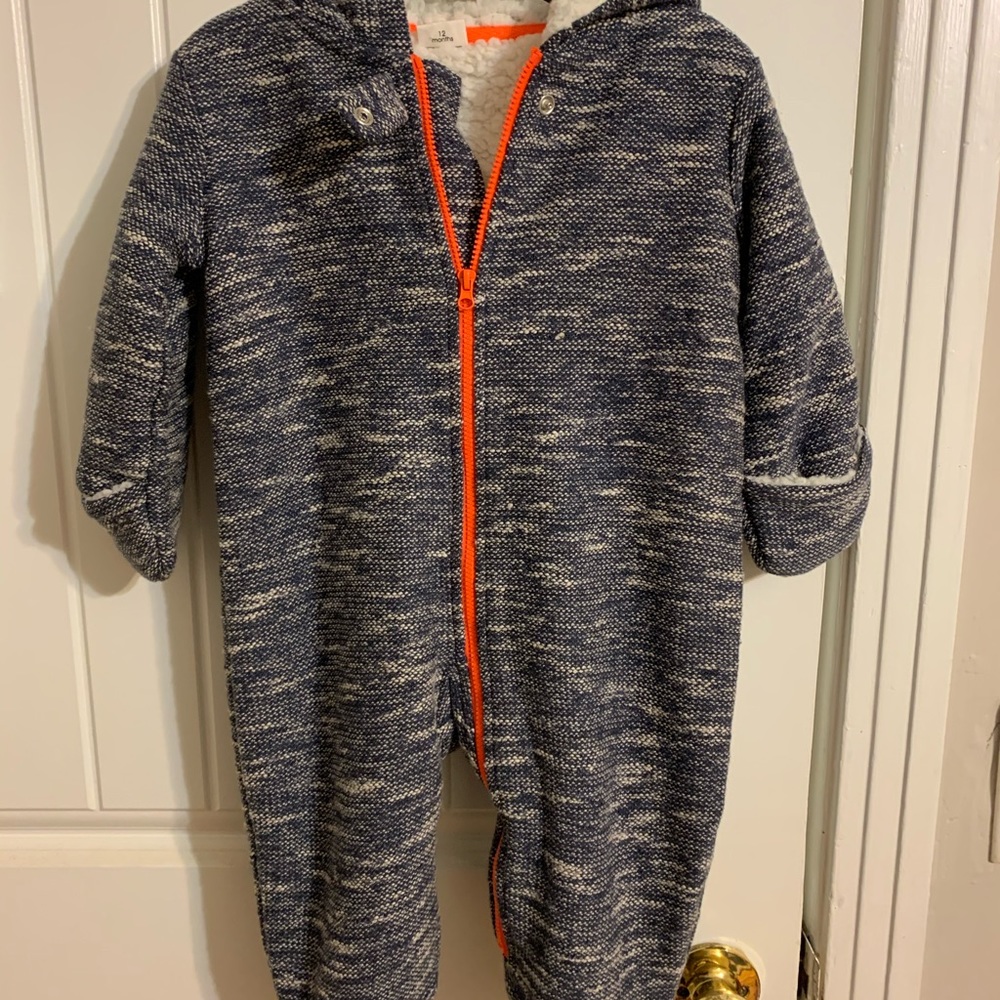Egg by Susan Lazar snowsuit onesie size 12M